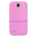 coral cresent  Samsung Galaxy S4 Cases