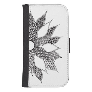 Samsung Galaxy S4 Flower Wallet Case