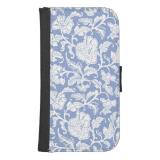 Samsung Galaxy S4 Wallet Case Blue and White 