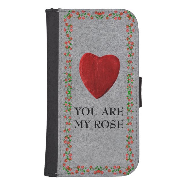 Samsung Galaxy S4 You are my rose Wallet Case (Front)