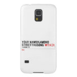 Your NameKAMOHO StreetTHUSONG  Samsung Galaxy S5 Cases