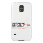 CALLE EMILIANO  ZAPATA 204  Samsung Galaxy S5 Cases