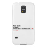 Your Name ishmael Street orange farm dzk 3  Samsung Galaxy S5 Cases