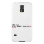 Your Name Street HEBRON ft MABOPANE  Samsung Galaxy S5 Cases