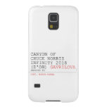 Canyon of chuck norris INFinity 2018 (D'oh)  Samsung Galaxy S5 Cases