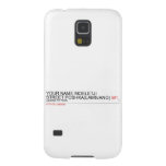 Your Name moeletji Street poshka(lamivano)  Samsung Galaxy S5 Cases