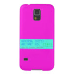 Brenna Smith Wright Rd.  Samsung Galaxy S5 Cases