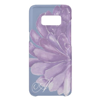 Samsung Galaxy S8 Clearly &quot;Lavender Flower&quot; Uncommon Samsung Galaxy S8 Case