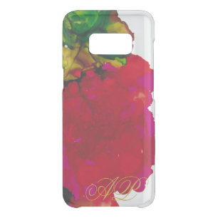 Samsung Galaxy S8 Clearly "Magenta Flower" Uncommon Samsung Galaxy S8 Case