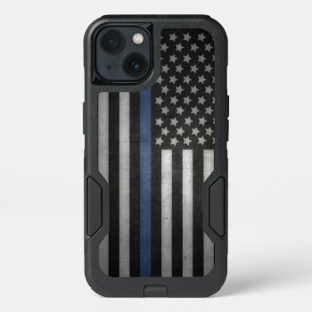 Samsung Galaxy S8 Thin Blue Line Otterbox Commuter by Blue_Line at Zazzle