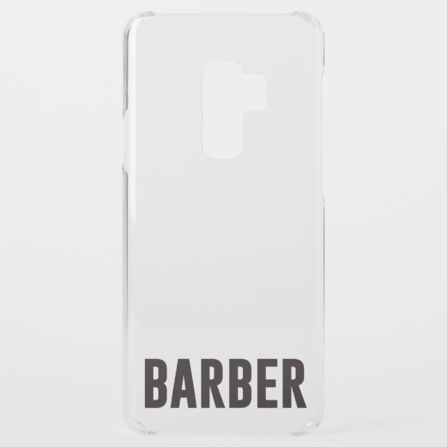 Samsung Galaxy S9+ Clear Barber Deflector Case (Back)