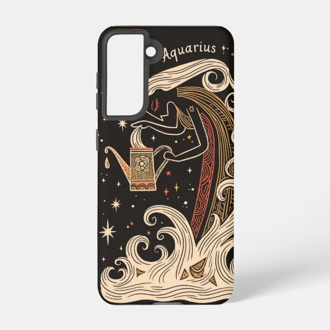  Samsung Phone Case Aquarius Celestial Zodiac (Back)