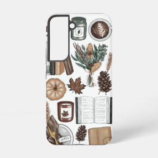 Samsung S22 phone case,aesthetic cover,book+coffee Samsung Galaxy S22 Case