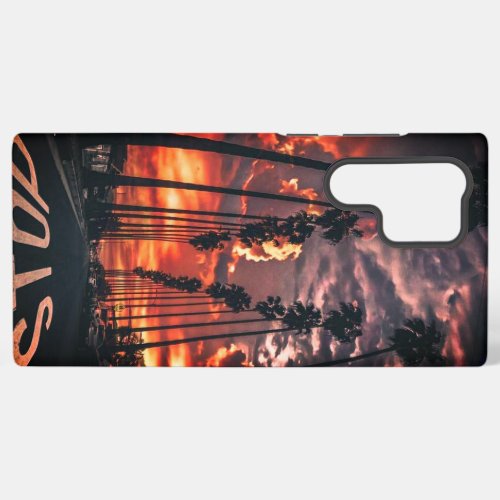 Samsung S22 ultra case with califorrnia sunset pap