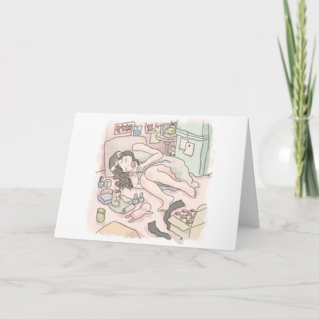 Samu Kuji Letterpress Thank You Card (Front)