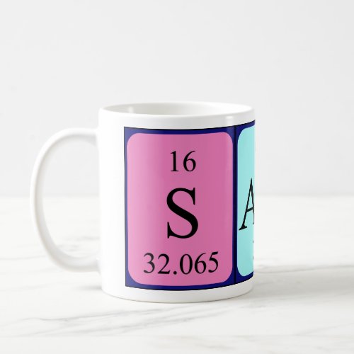 Samu periodic table name mug