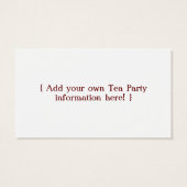 Samuel Adams business card (Back)