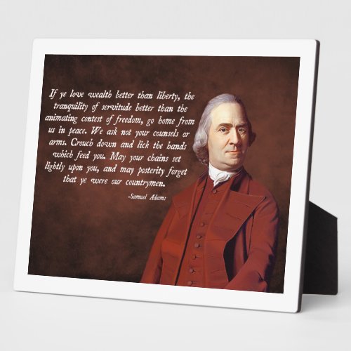 Samuel Adams Liberty Plaque