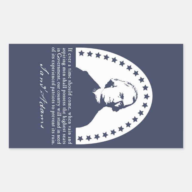 Samuel Adams Quote - Patriotic Stickers (Front)