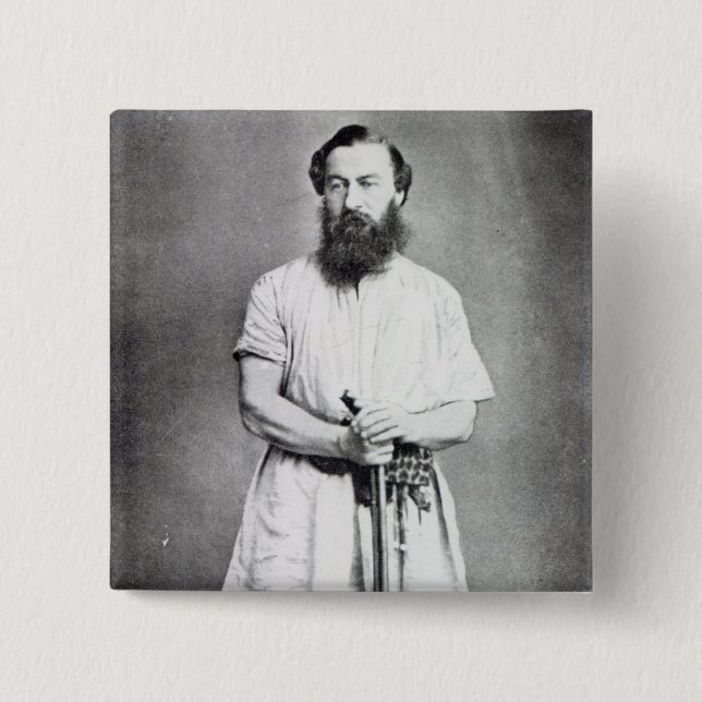 Samuel Baker, 1865 Pinback Button (Front)