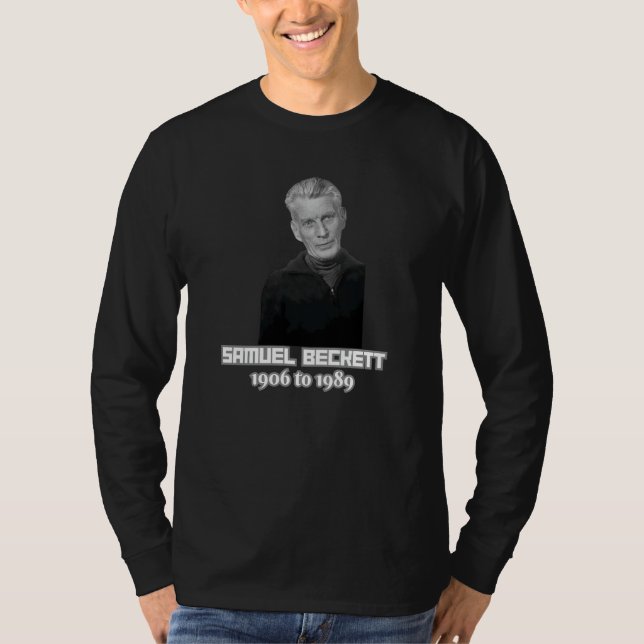 Samuel Beckett Irish Playright T-Shirt (Front)