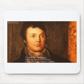 Samuel Cooleridge "Ideas" Wisdom Quote Gifts Mouse Pad