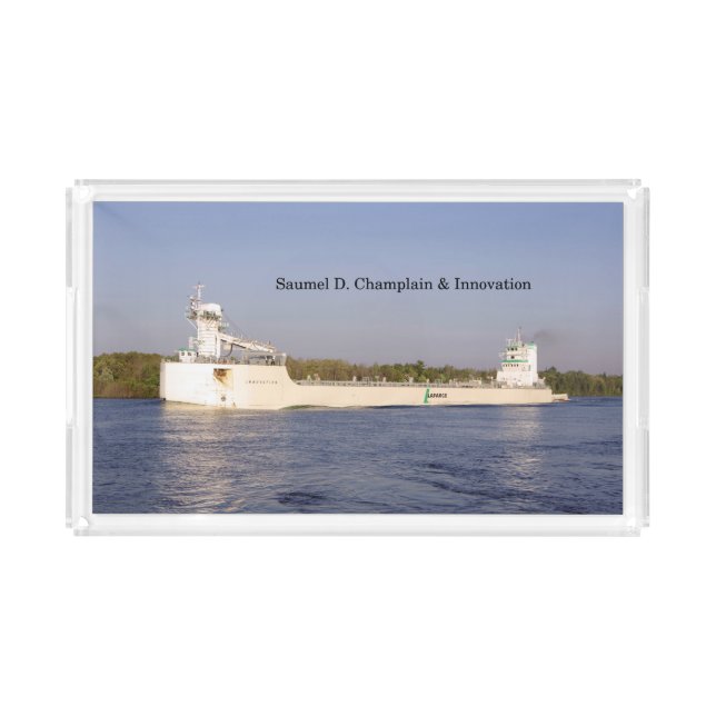 Samuel D. Champlain & Innovation acrylic tray (Front)