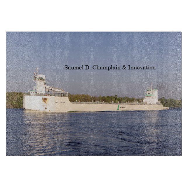 Samuel D. Champlain & Innovation cutting board (Front)