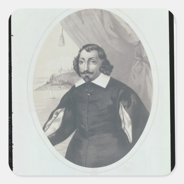 Samuel de Champlain  1854 Square Sticker (Front)