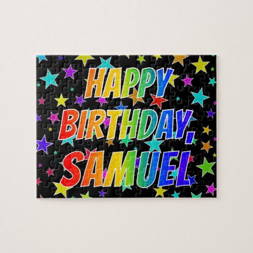 SAMUEL First Name Fun HAPPY BIRTHDAY Jigsaw Puzzle