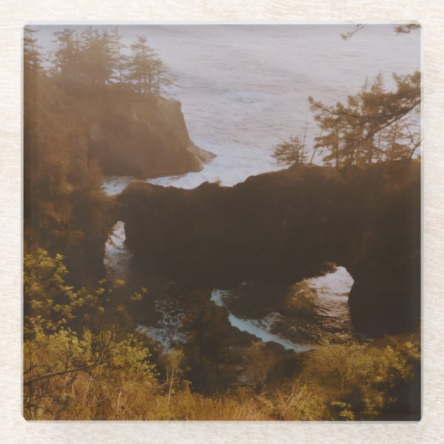 Samuel H. Boardman, Oregon Coast  Glass Coaster (Front)