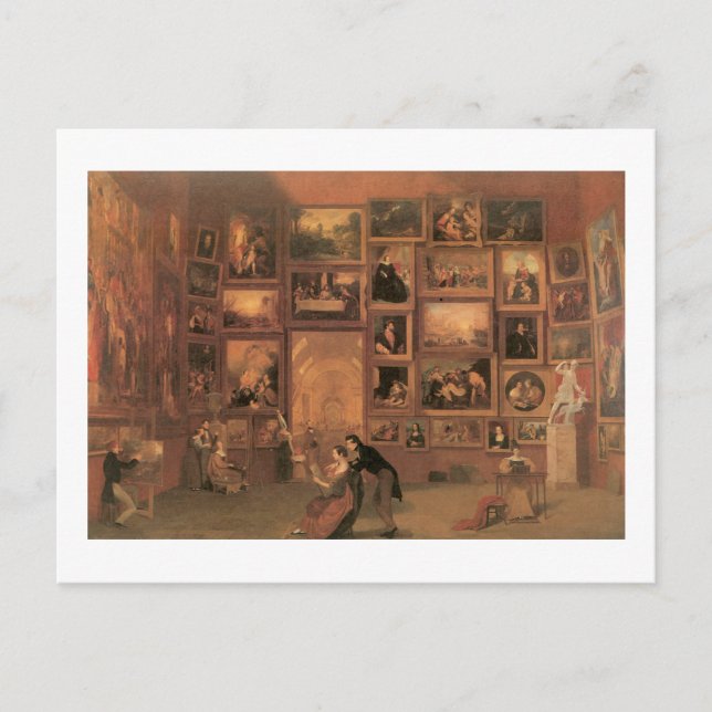 Samuel Morse Gallery of the Louvre Postcard (Front)