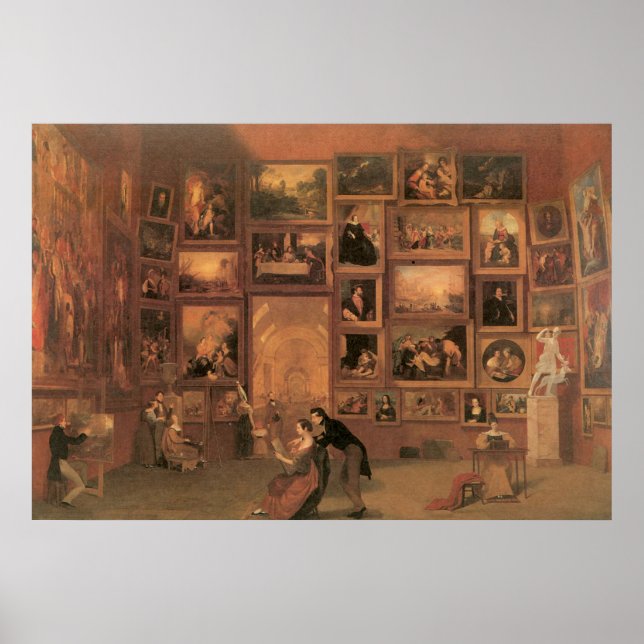 Samuel Morse Gallery of the Louvre Poster (Front)