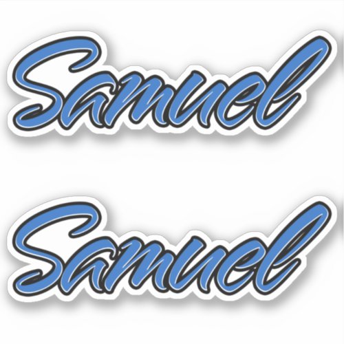 Samuel Name blue sticker Sticker Sticker Sticker