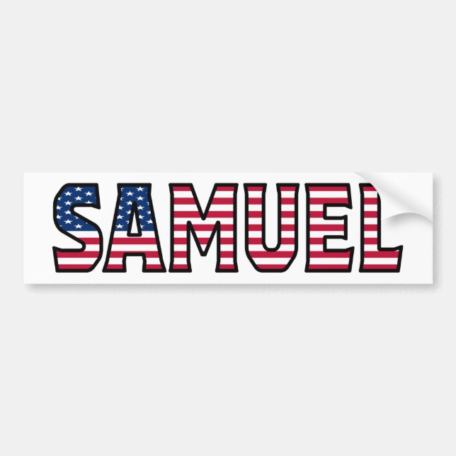 Samuel Name Vorname USA Aufkleber Sticker Auto (Front)
