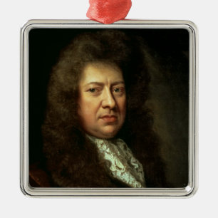 Samuel Pepys Metal Ornament
