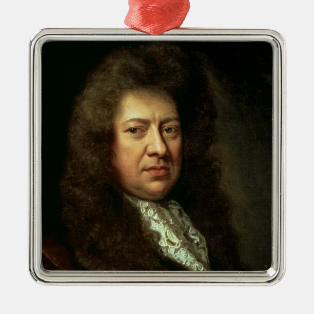 Samuel Pepys Metal Ornament (Front)