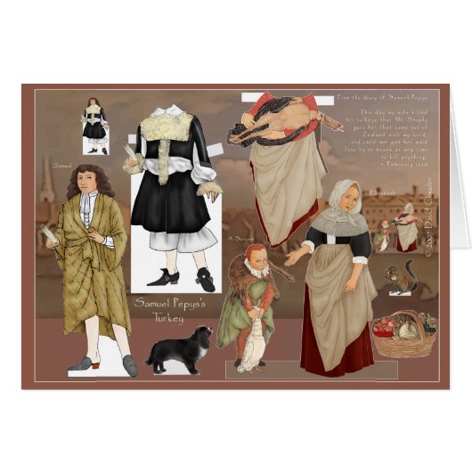 Samuel Pepys' Turkey Cards (Front Horizontal)