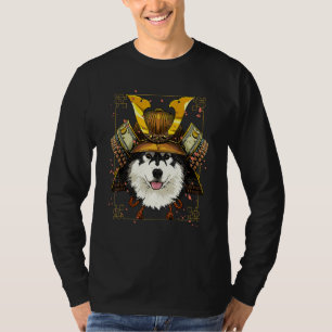Samurai Alaskan Malamute Japanese Warrior Bushido  T-Shirt
