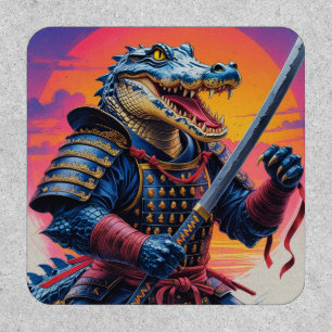 Samurai Alligator Warrior Patch