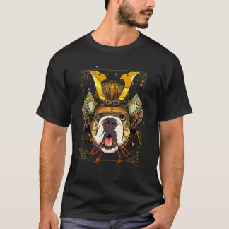 Samurai American Bulldog Japanese Warrior Bushido T-Shirt