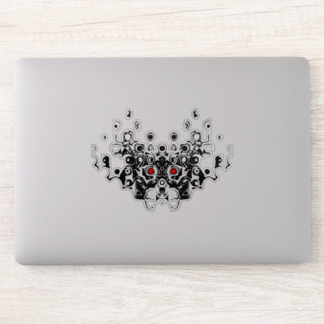 Samurai ancient demon mask v1 sticker (Computer)