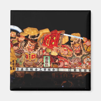 Samurai and Demon Japanese Festival Float Magnet