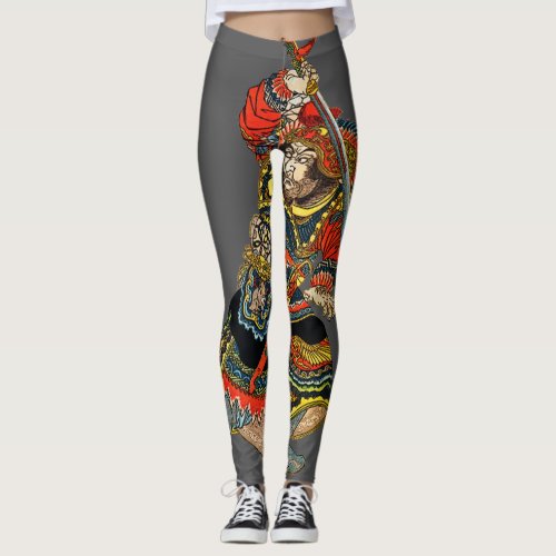 Samurai And Sword Leggings