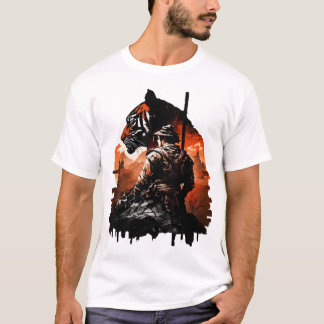 Samurai and the tiger - The perfect union between T-Shirt