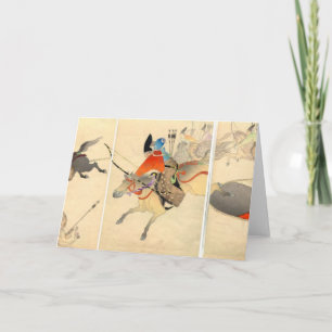 Samurai Archer Hunting Greeting Card