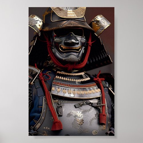  Samurai Armor Artwork Poster Wall Art Cards print