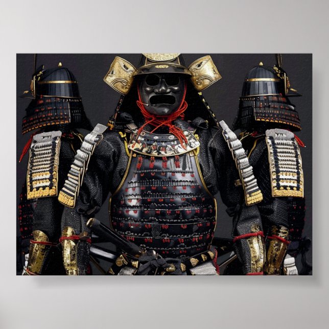 Samurai armor Poster Card digital Printing wall  (Front)