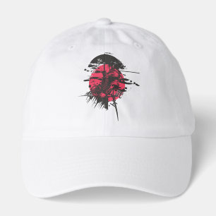 Samurai Art, Japanese Sun, Warrior Silhouette, Ani Hat