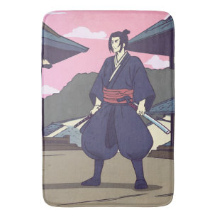 samurai bath mat